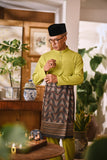 Arjuna Bespoke Fit Baju Melayu Cekak Musang - Moss Green