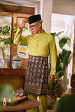 Arjuna Bespoke Fit Baju Melayu Cekak Musang - Moss Green