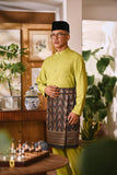 Arjuna Bespoke Fit Baju Melayu Cekak Musang - Moss Green