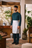Arjuna Bespoke Fit Baju Melayu Cekak Musang - Midnight Teal