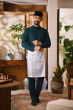 Arjuna Bespoke Fit Baju Melayu Cekak Musang - Midnight Teal