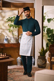 Arjuna Bespoke Fit Baju Melayu Cekak Musang - Midnight Teal