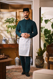 Arjuna Bespoke Fit Baju Melayu Cekak Musang - Midnight Teal