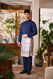 Arjuna Bespoke Fit Baju Melayu Cekak Musang - Navy