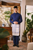 Arjuna Bespoke Fit Baju Melayu Cekak Musang - Navy
