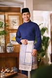 Arjuna Bespoke Fit Baju Melayu Cekak Musang - Navy
