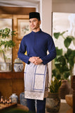 Arjuna Bespoke Fit Baju Melayu Cekak Musang - Navy