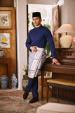 Arjuna Bespoke Fit Baju Melayu Cekak Musang - Navy