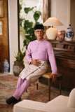 Arjuna Bespoke Fit Baju Melayu Cekak Musang - Lilac