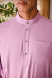 Arjuna Bespoke Fit Baju Melayu Cekak Musang - Lilac