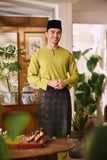 Arjuna Smart Fit Baju Melayu Teluk Belanga - Moss Green