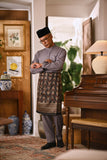 Arjuna Bespoke Fit Baju Melayu Cekak Musang - Snow grey
