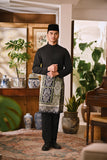 Arjuna Bespoke Fit Baju Melayu Cekak Musang - Black