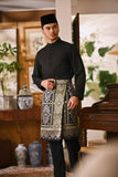Arjuna Bespoke Fit Baju Melayu Cekak Musang - Black