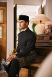 Arjuna Bespoke Fit Baju Melayu Cekak Musang - Black