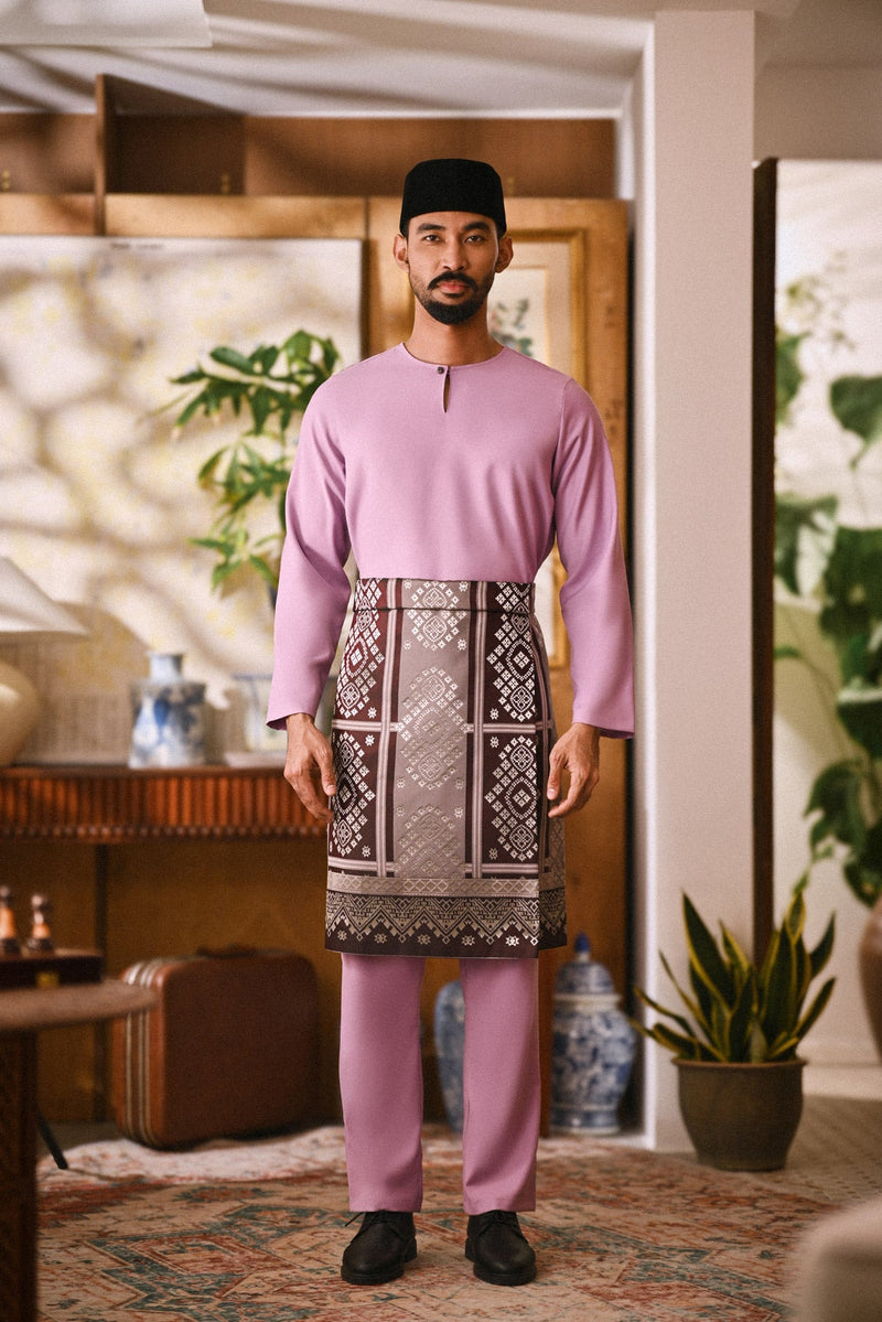 Arjuna Smart Fit Baju Melayu Teluk Belanga - Lilac