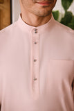 Arjuna Bespoke Fit Baju Melayu Cekak Musang - Rosewater