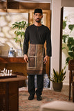 Arjuna Smart Fit Baju Melayu Teluk Belanga - Black