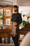 Arjuna Smart Fit Baju Melayu Teluk Belanga - Black
