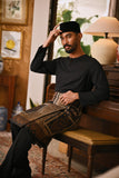 Arjuna Smart Fit Baju Melayu Teluk Belanga - Black