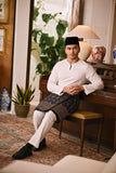 Arjuna Smart Fit Baju Melayu Teluk Belanga - Off White