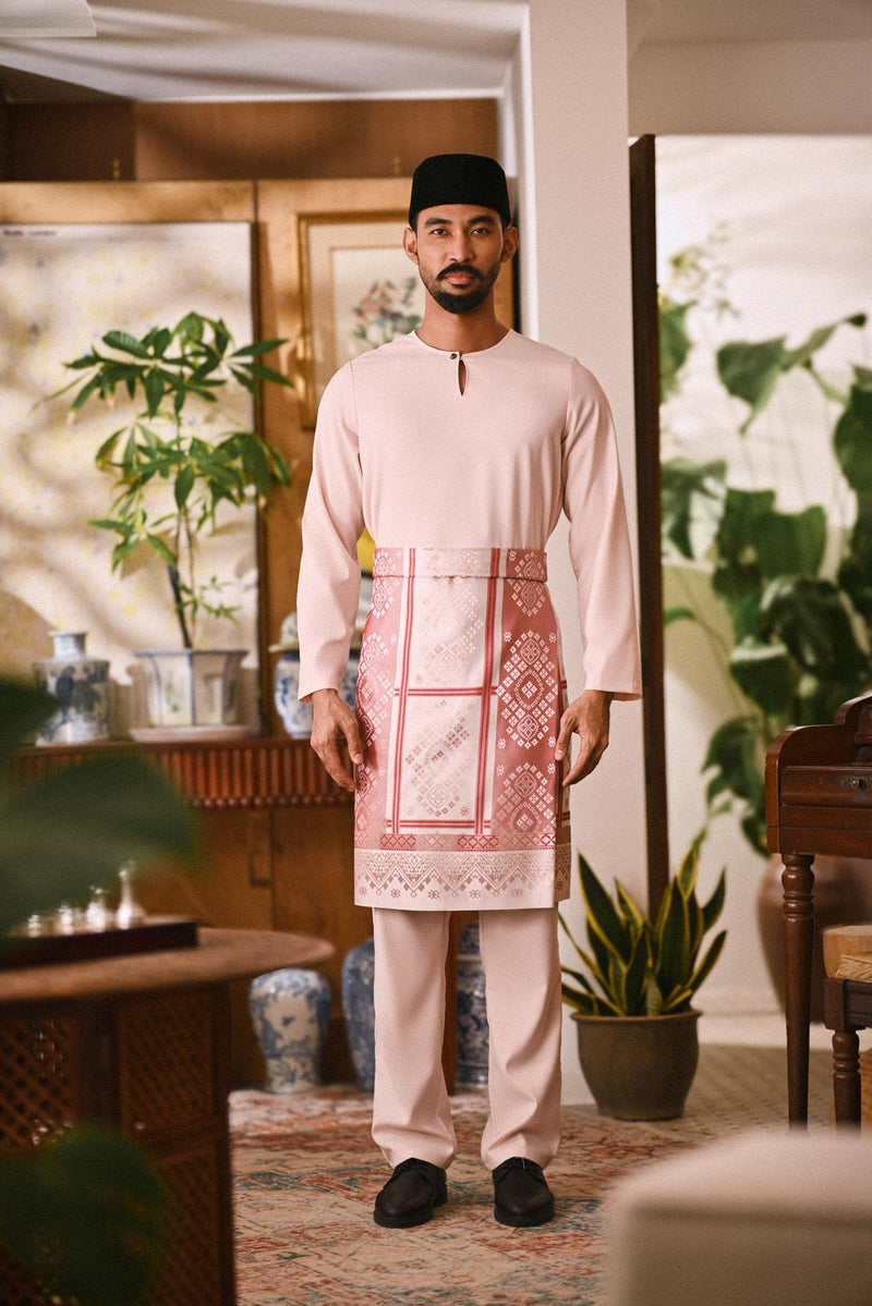 Arjuna Smart Fit Baju Melayu Teluk Belanga - Rosewater