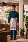 Arjuna Bespoke Fit Baju Melayu Cekak Musang - Teal Blue