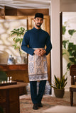 Arjuna Bespoke Fit Baju Melayu Cekak Musang - Teal Blue