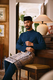 Arjuna Bespoke Fit Baju Melayu Cekak Musang - Teal Blue