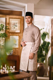 Arjuna Bespoke Fit Baju Melayu Cekak Musang - Mocha