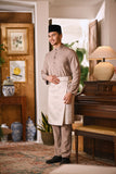 Arjuna Bespoke Fit Baju Melayu Cekak Musang - Mocha