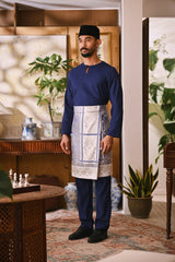Arjuna Smart Fit Baju Melayu Teluk Belanga - Navy
