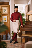 Arjuna Bespoke Fit Baju Melayu Cekak Musang - Ruby Maroon