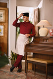 Arjuna Bespoke Fit Baju Melayu Cekak Musang - Ruby Maroon