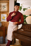 Arjuna Bespoke Fit Baju Melayu Cekak Musang - Ruby Maroon