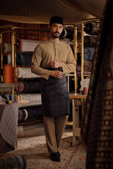 Bendahara Bespoke Fit Baju Melayu Cekak Musang - Teak