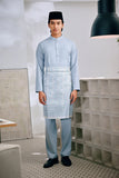 Baju Melayu Cekak Musang Bespoke Fit - Baby Ashley Blue
