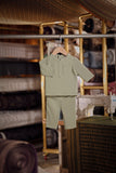Bendahara Bespoke Fit Babies Baju Melayu Cekak Musang - Green Bay