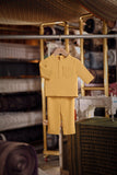 Bendahara Bespoke Fit Babies Baju Melayu Cekak Musang - Misted Yellow