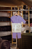 Bendahara Bespoke Fit Babies Baju Melayu Cekak Musang - Violet Tulip