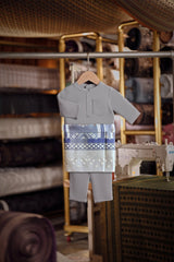 Bendahara Bespoke Fit Babies Baju Melayu Cekak Musang - Flint Stone