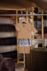 Bendahara Smart Fit Babies Baju Melayu Teluk Belanga - Latte