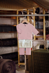 Bendahara Smart Fit Babies Baju Melayu Teluk Belanga - Ash Rose