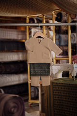 Bendahara Smart Fit Babies Baju Melayu Teluk Belanga - Silver Mink