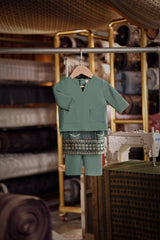 Bendahara Smart Fit Babies Baju Melayu Teluk Belanga - Green Jasper