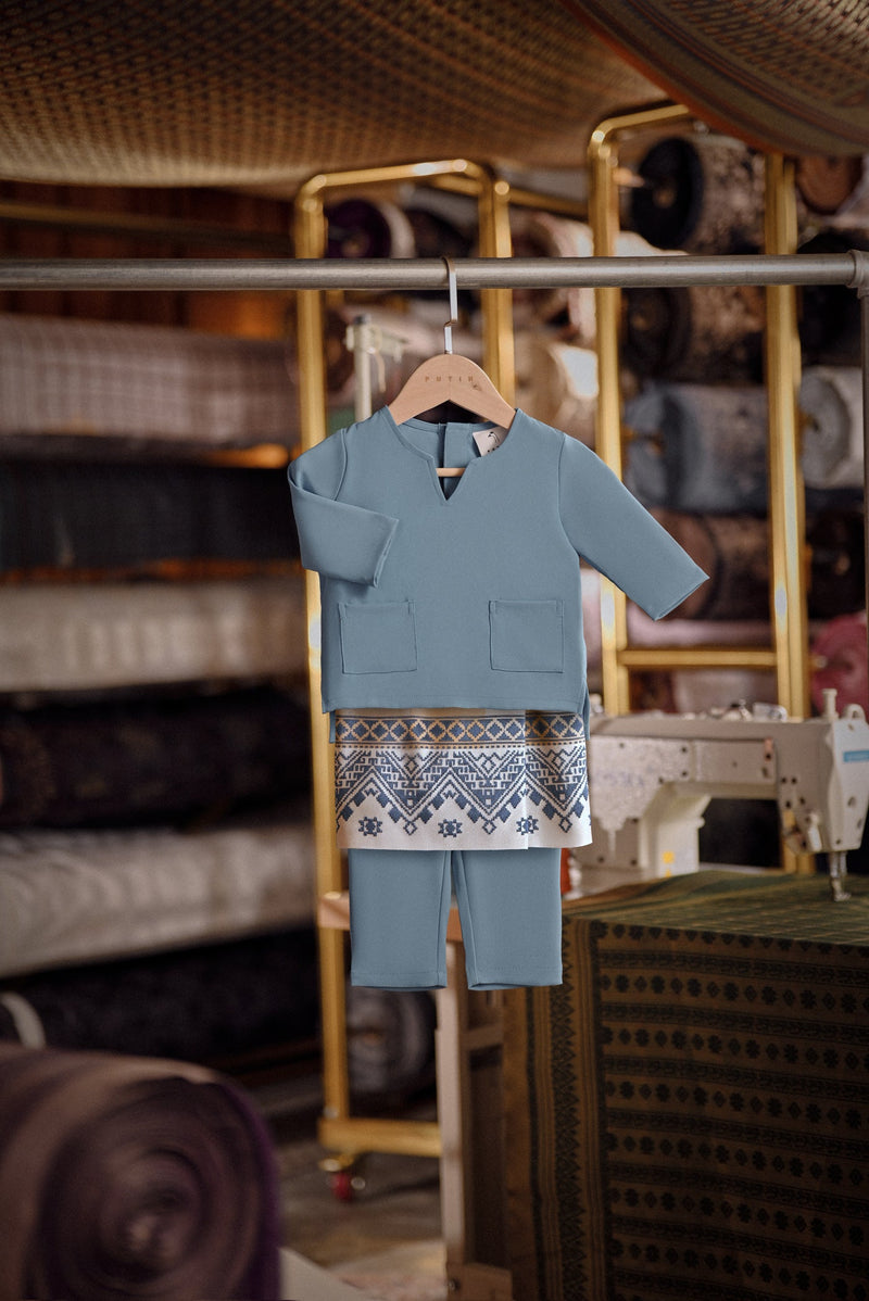 Bendahara Smart Fit Babies Baju Melayu Teluk Belanga - Deep Water