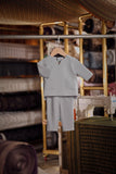 Bendahara Smart Fit Babies Baju Melayu Teluk Belanga - Light Blue Grey