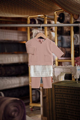 Bendahara Smart Fit Babies Baju Melayu Teluk Belanga - Fog Blush
