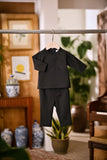 Baju Melayu Babies Cekak Musang Bespoke Fit - Black