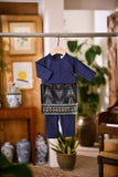 Baju Melayu Babies Cekak Musang Bespoke Fit - Navy Blue